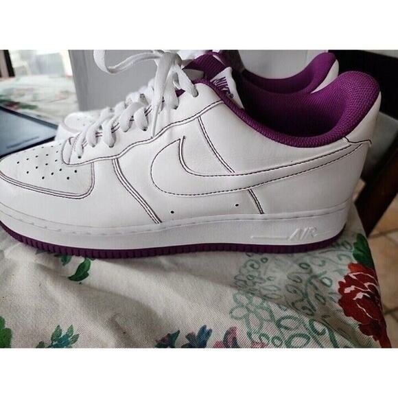 Nike Air Force 1 Men\'s Size 11.5 White/White-Viotec CV1724-105 IOB Read Desc main image 11